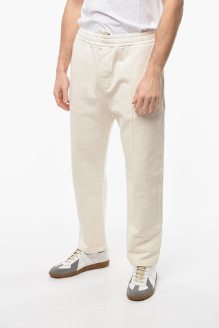 Joggers in Cotone Garzato con Elastico in Vita