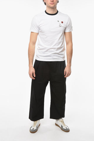 FRED PERRY T-shirt Slim Fit con Dettaglio Spille e Collo a Contrasto