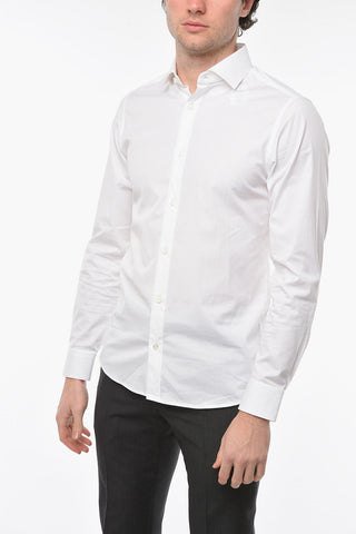 ZZEGNA Cotton-poplin GRAVITY Shirt with Classic Collar