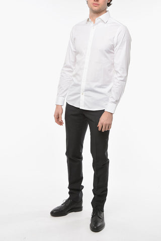 ZZEGNA Cotton-poplin GRAVITY Shirt with Classic Collar