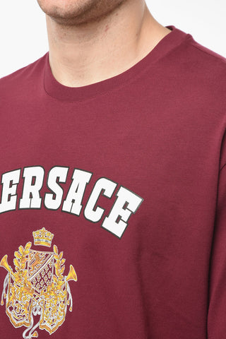 T-shirt College Fit con Maxi Logo Lettering