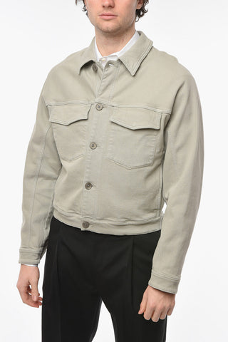 ZZEGNA Denim Jacket with Double Breaste-pocket