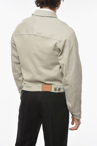 ZZEGNA Denim Jacket with Double Breaste-pocket