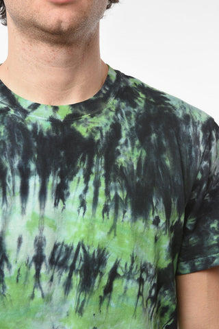 Tie-dye Motif Crew-neck T-shirt