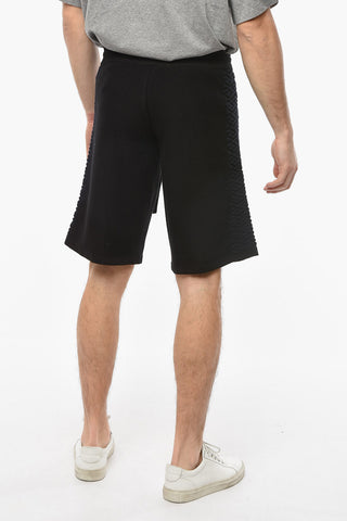 Shorts con Motivo La Greca e Logo in Lettering
