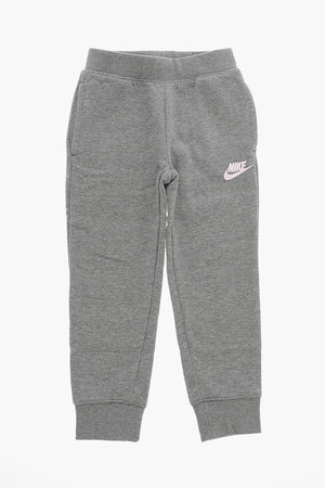 Joggers aus angerauter Baumwolle mit elastischem Bund