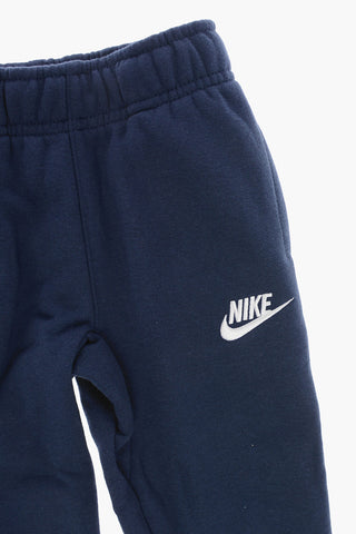Logo Embroidered Brushed Cotton Joggers