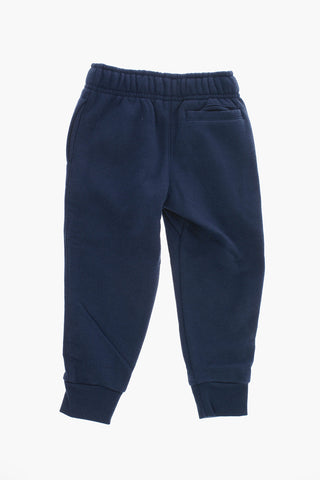 Logo Embroidered Brushed Cotton Joggers