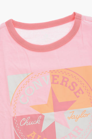 ALL STAR CHUCK TAYLOR T-shirt Girocollo con Maxi Logo Frontale