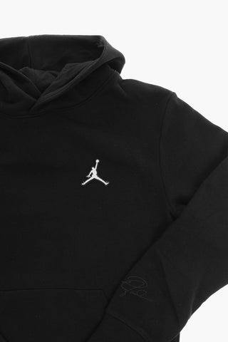 AIR JORDAN Felpa con Cappuccio e Maxi Tasca a toppa Frontale