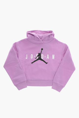 AIR JORDAN Logo Printed Solid Color Hoodie