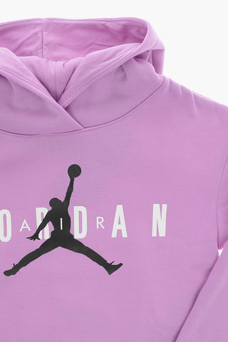 AIR JORDAN Logo Printed Solid Color Hoodie