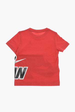 AIR JORDAN Rundhals-T-Shirt mit Acid-Wash-Effektprint