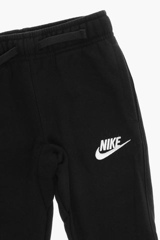 Joggers in Cotone Felpato a 3 Tasche con Elastico in Vita