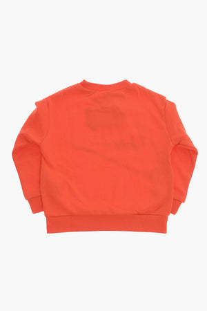 Rundhals-Sweatshirt mit großem Logo-Print auf der Vorderseite
