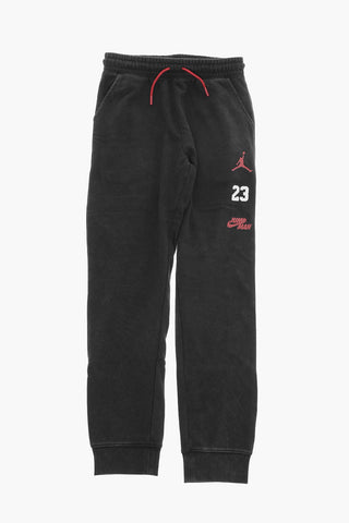 AIR JORDAN Acid Wash Effect Joggers wit Contrasting Laces