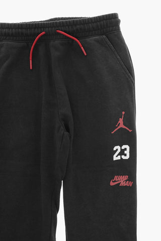 AIR JORDAN Acid Wash Effect Joggers wit Contrasting Laces