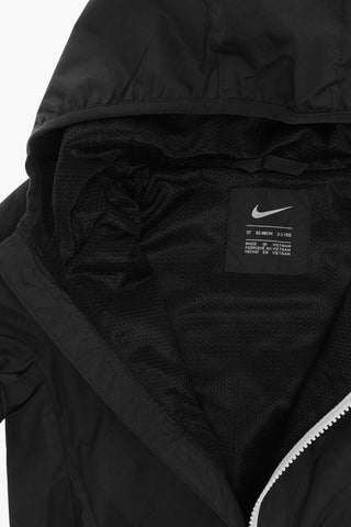 Giacca a Vento con Cappuccio e Stampe a Contrasto