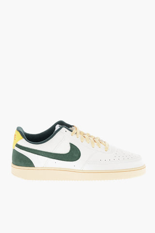 Faux Leather COURT VISION LO Sneakers with Contrasting Details