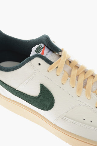Faux Leather COURT VISION LO Sneakers with Contrasting Details