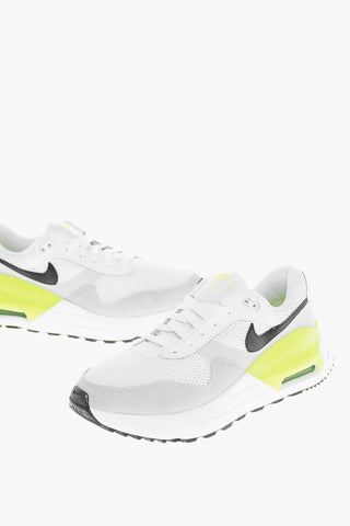 Sneakers AIR MAX SYSTM In Suede e Mesh con Dettaglio Fluo