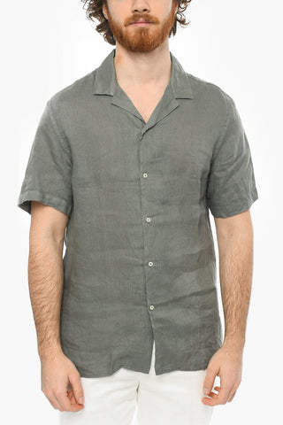 Camicia a Maniche Corte BAKER in Lino