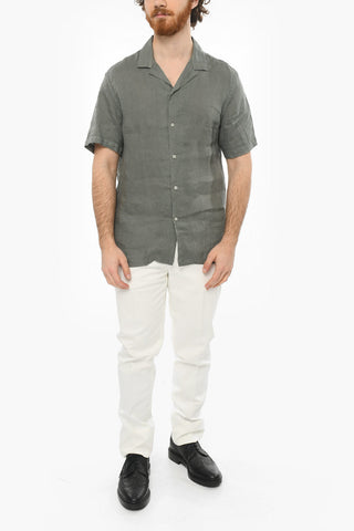 Camicia a Maniche Corte BAKER in Lino