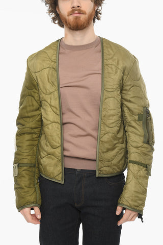 Giubbotto Crop OLLIE Trapuntato con Open Front e Imbottitura