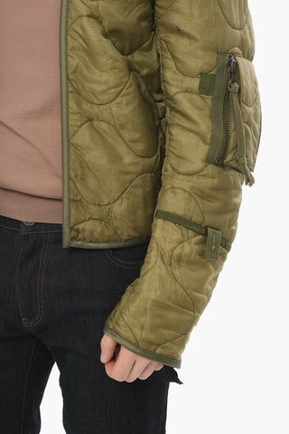 Giubbotto Crop OLLIE Trapuntato con Open Front e Imbottitura