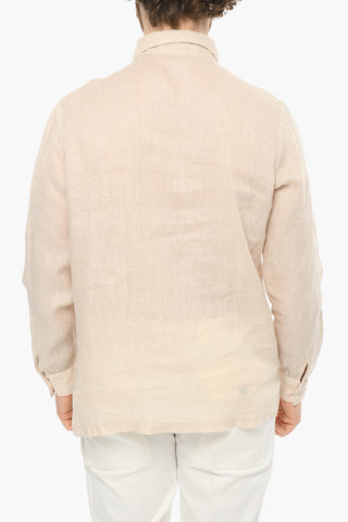 Camicia TYLER in Lino con Spacchi Laterali