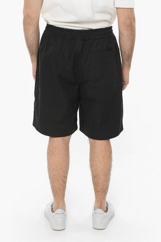 EMPORIO SUSTAINABILITY PROJECT Drawstringed Shorts with Contrasting Loco Patch