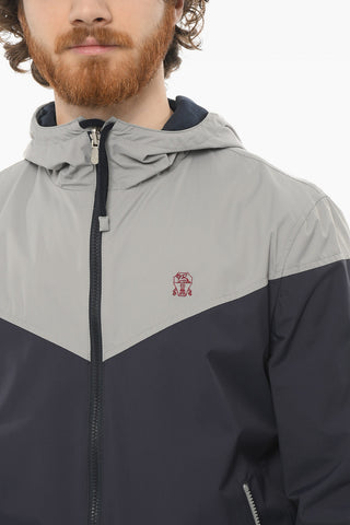Reversible Windbreaker with Hood