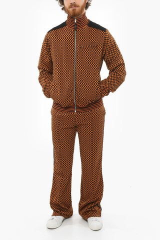 Checked Full ZIp Sweatshirt