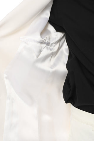 Wool-twill Double-breasted Blazer with Peak Lapel