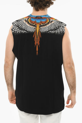 Crew Neck GRIZZLY WINGS Cotton Tank Top