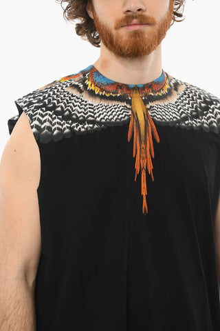 Crew Neck GRIZZLY WINGS Cotton Tank Top