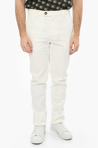 Cotton-gabardine Chino Pants with Leisure Fit