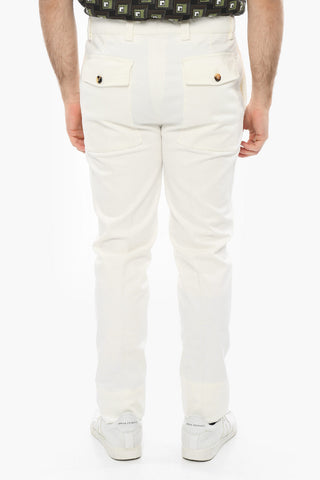 Cotton-gabardine Chino Pants with Leisure Fit