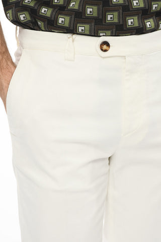 Cotton-gabardine Chino Pants with Leisure Fit