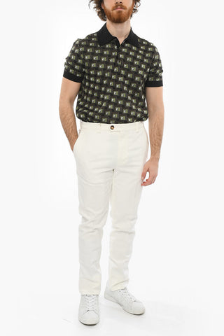 Cotton-gabardine Chino Pants with Leisure Fit