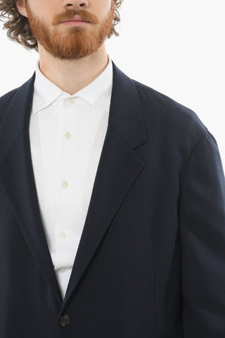 ZZEGNA Wool-blend Single-breasted Suit with Notch Lapel