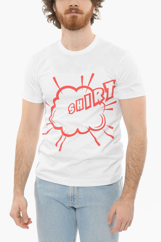 SHIRT CHRISTIAN MARCLAY Crew-neck T-shirt with Contrasting Print