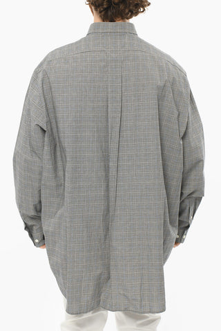 Glen-checkered Shirt with Breast Pocket