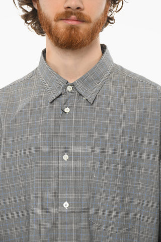 Glen-checkered Shirt with Breast Pocket