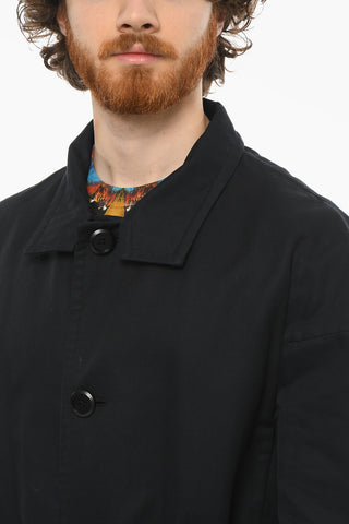 Trench In Cotone Con Cintura E Tasche Ad Aletta