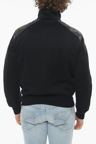 Bomber Reversibile Con Dettagli In Pelle