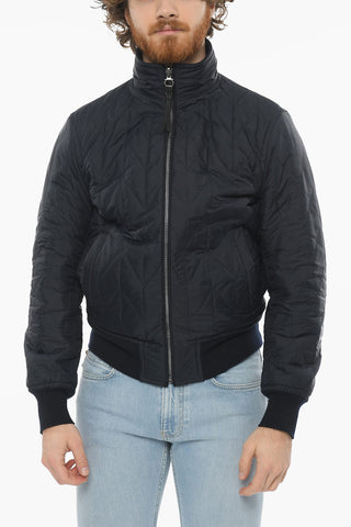 Bomber Reversibile Con Dettagli In Pelle