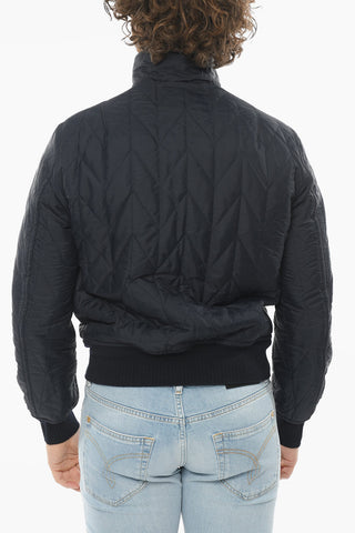 Bomber Reversibile Con Dettagli In Pelle