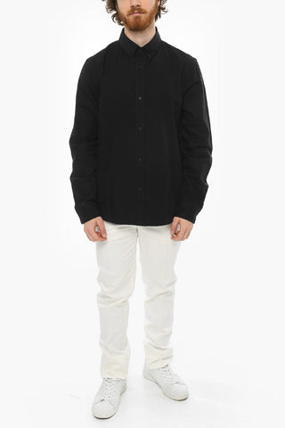 Camicia Button-down in Twill di Cotone con Ricamo Logo TIGER CREST