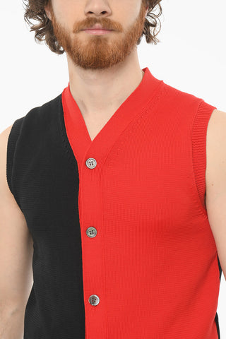 SHIRT Bicolour Tech-knit Vest